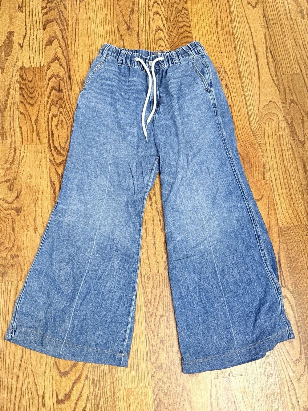 Judy Blue High Waist Palazzo Wide Leg Featherweight Jeans JB881016 Blue 3/26